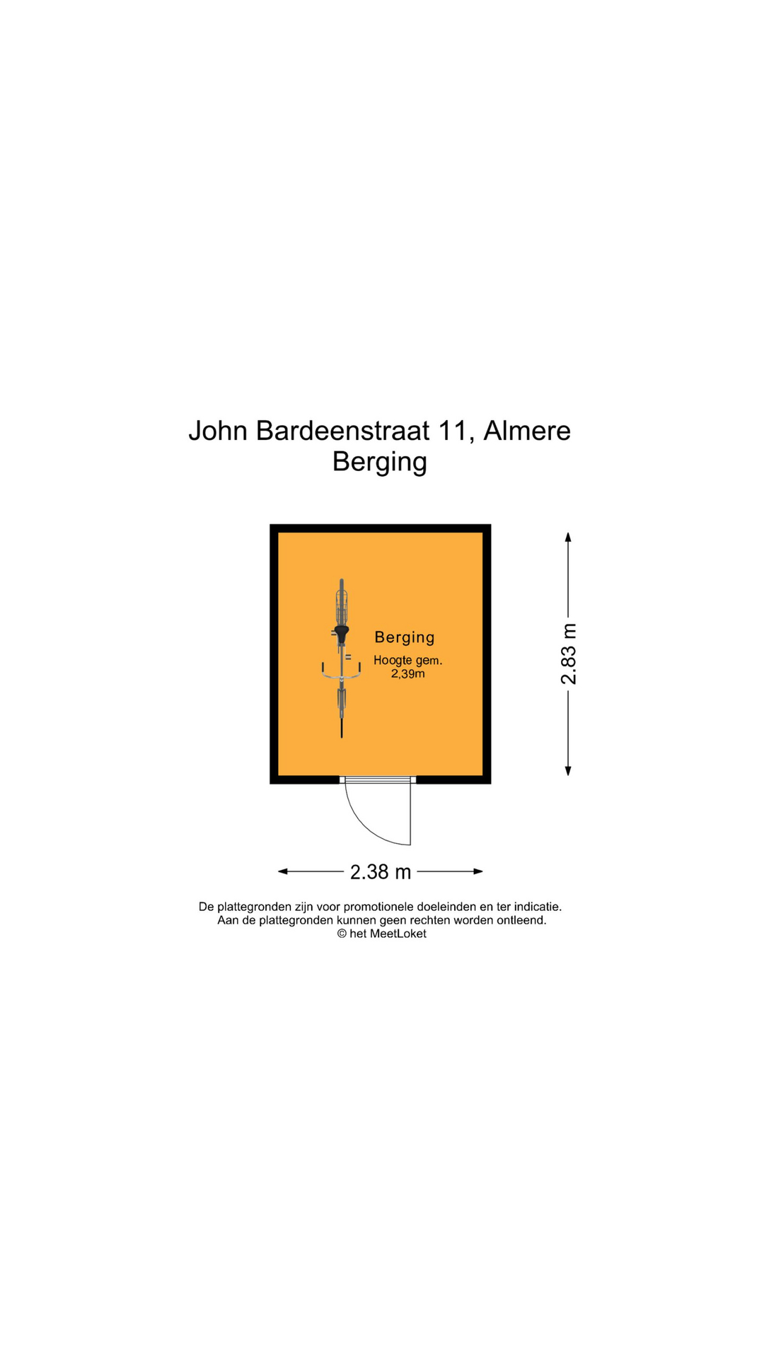 John Bardeenstraat 11 , 1341 DS Almere map